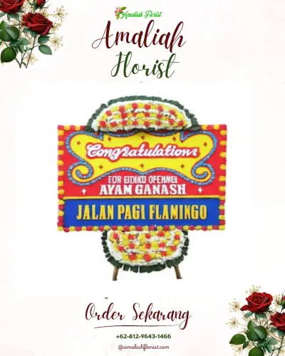 Bunga Papan Congratulation di Buring
